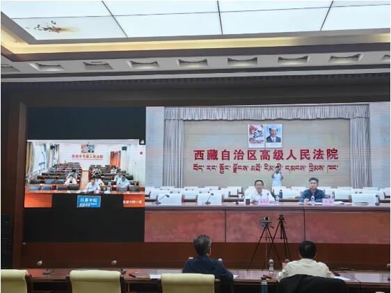 区高法院线上督导全区法院研究室工作